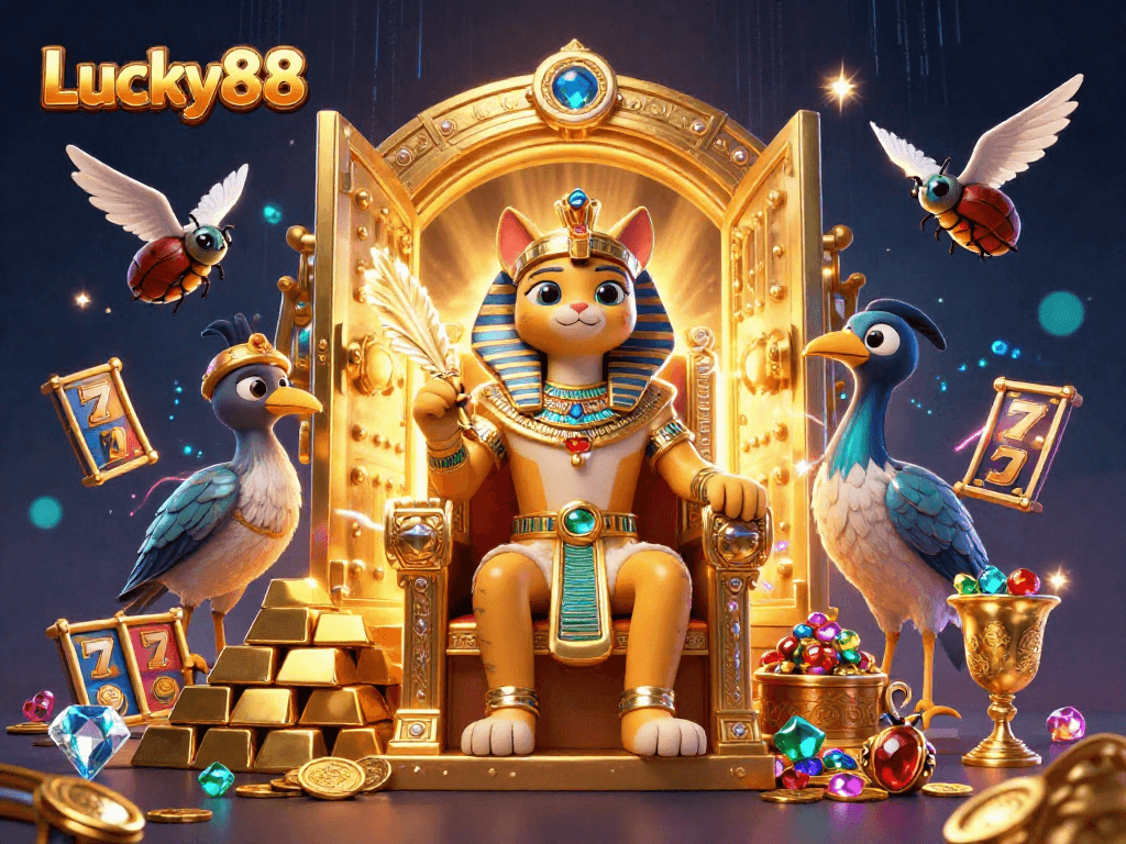 Spin the Lucky88 slots with an extravagant Egyptian theme and vibrant treasures.