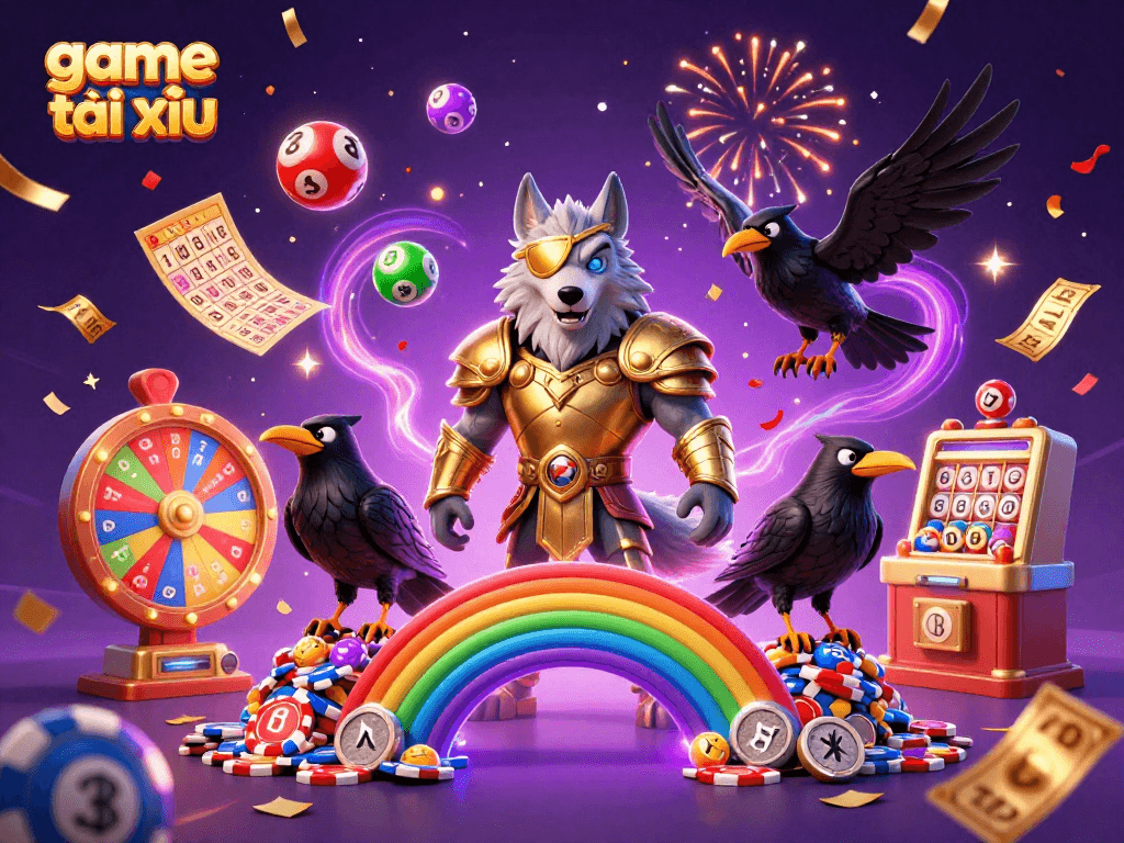 Experience game tài xỉu with Odin and ravens among dynamic lottery elements.