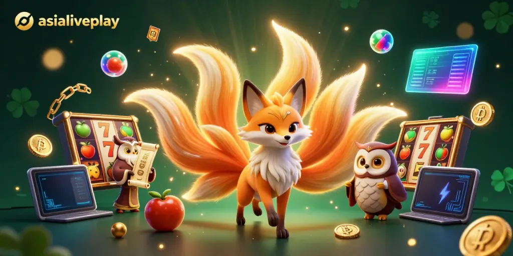 Experience vibrant gaming with asialiveplay as fox spirit and wise owl enlighten your casino journey.