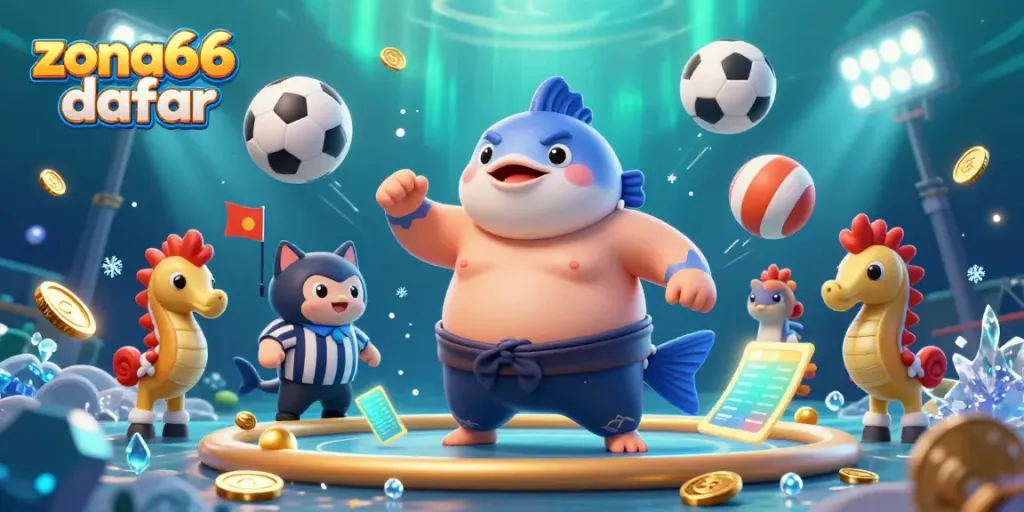 Experience thrilling underwater action with zona66 daftar as the fanciful fugu faces off in a vibrant gaming arena.