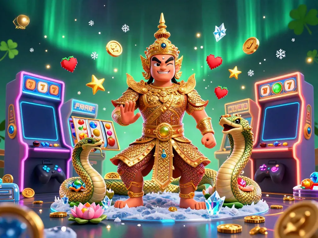XN88 offers a vibrant casino experience with slot reels and lively characters in a 3D illustration.