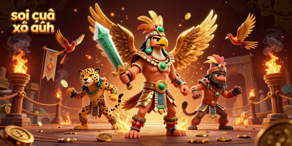 Engage in the thrilling world of soi cầu xổ số with dynamic warriors and immersive betting scenes.
