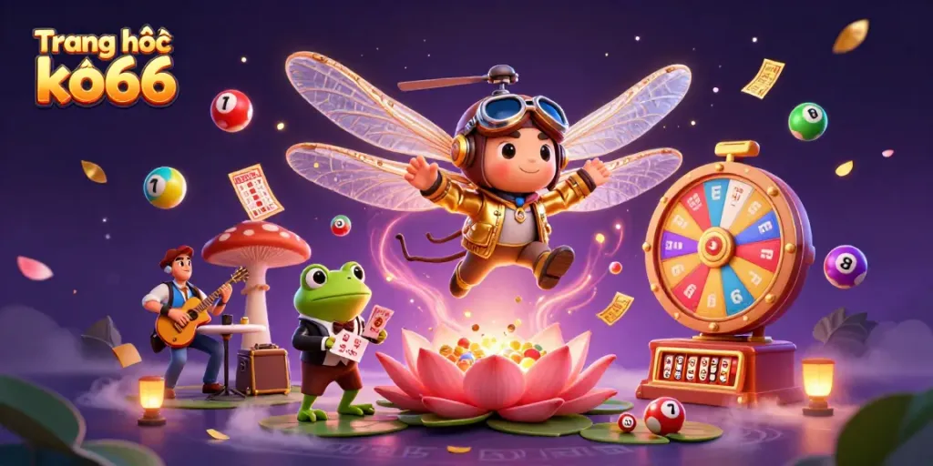 Engage with exciting games at Trang chủ ko66 as a dragonfly pilot hovers above a vibrant casino scene.