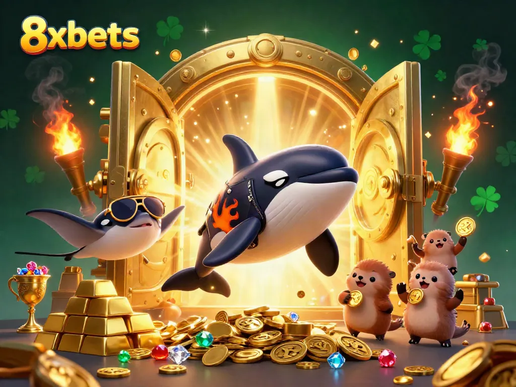 Experience thrilling gaming adventures with 8xbets, featuring dynamic characters and gleaming treasures.