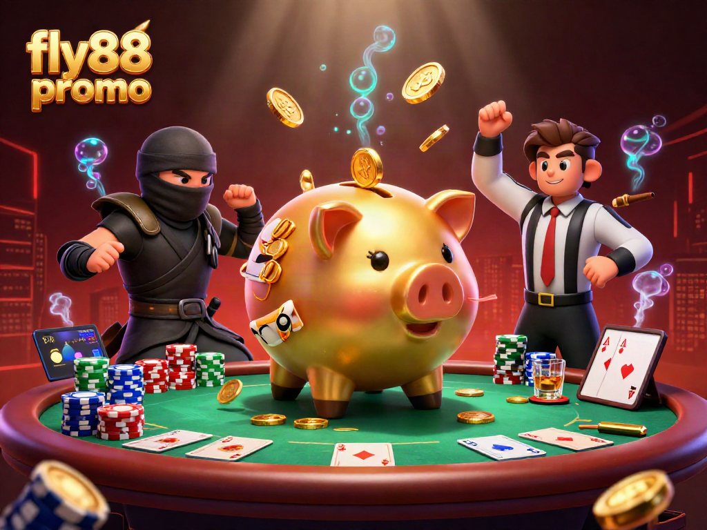 Engage with fly88 promo featuring vibrant casino characters and dynamic action elements.