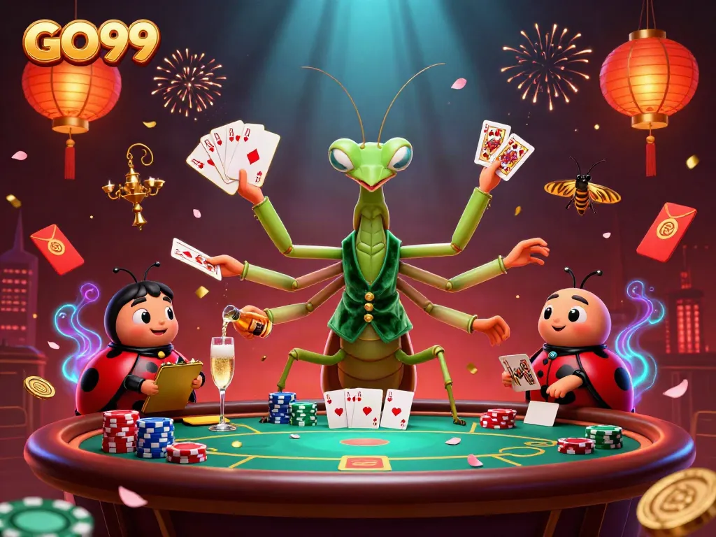 Experience vibrant GO99 casino success with a dynamic scene of gaming action and celebration.