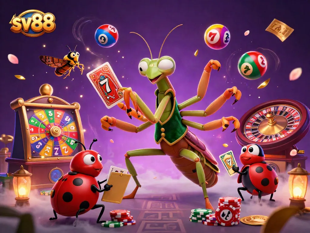 Experience thrilling casino action with sv88's vibrant slot reels and jackpot excitement.