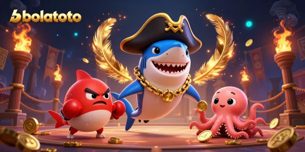 Engage with bolatoto's thrilling pirate-themed betting adventure featuring animated characters!