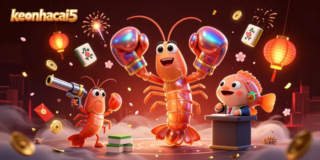 Place bets with keonhacai5 as the fierce shrimp duo announces thrilling casino action, stacked with dynamic gaming elements.