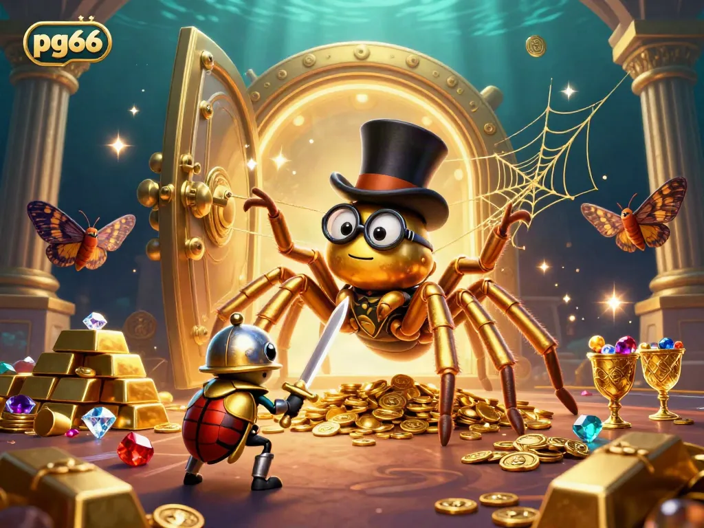 Engage with pg66 in an energetic 3D casino world filled with vivid characters and dynamic gold treasures.
