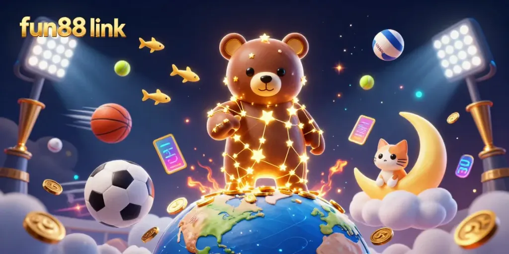 Experience thrilling gameplay at Fun88 link with enchanting characters collecting coins in a vibrant casino scene.