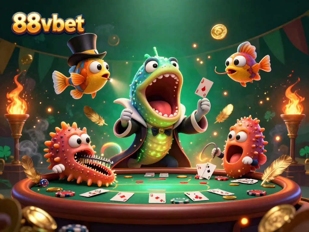 Experience thrilling magic at 88vbet's poker table with dazzling characters and dynamic action.