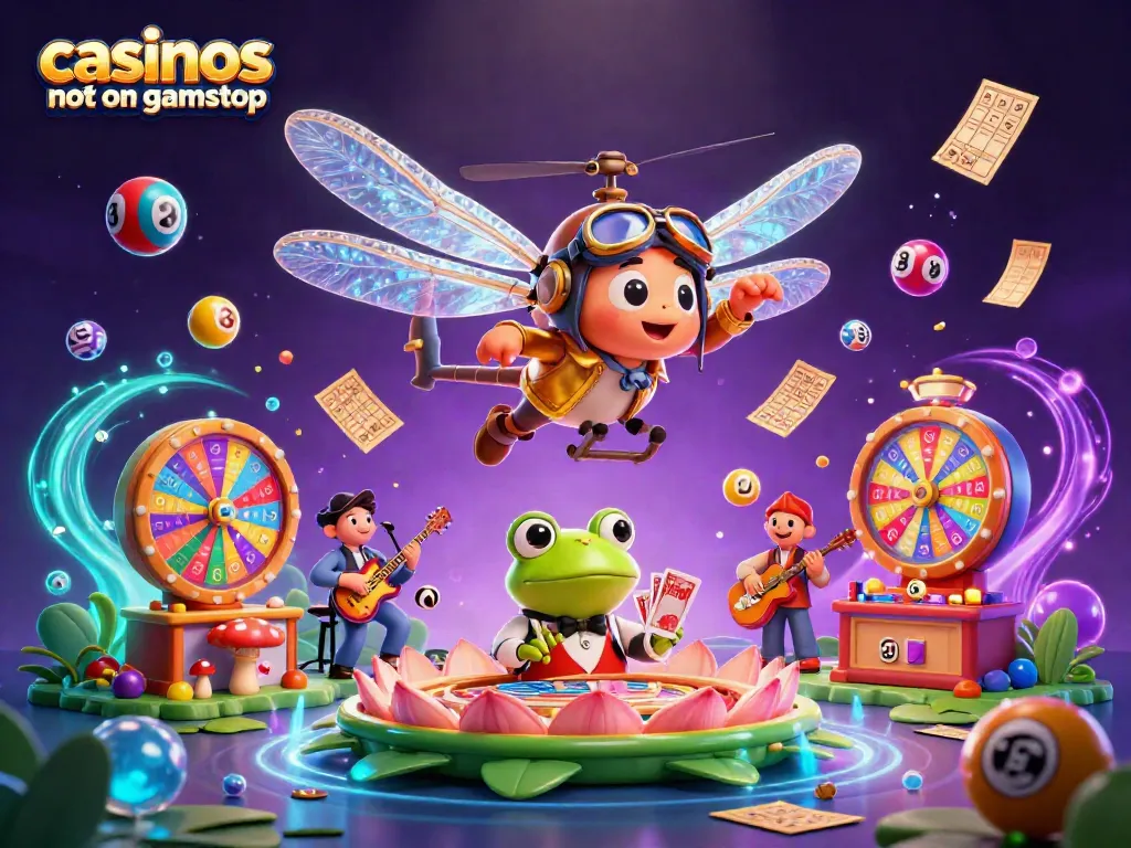 Discover leading casinos not on GamStop with vibrant lottery balls and a lively gaming atmosphere.