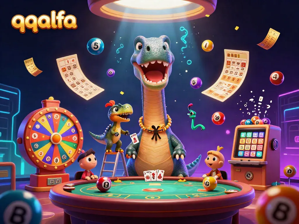 Permainan qqalfa dengan dinosaurus dan raptor yang menghibur pemain di kasino