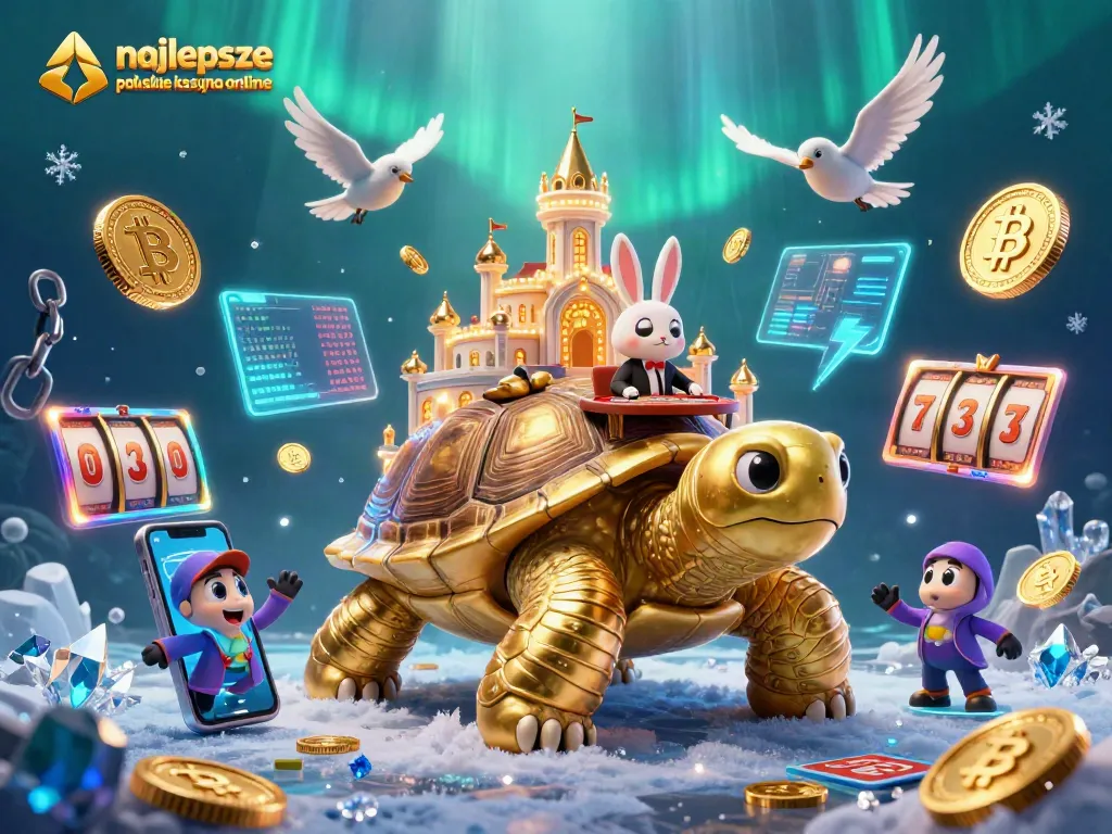 Experience the excitement of najlepsze polskie kasyna online with a vibrant 3D casino illustration showcasing unique characters and elements.