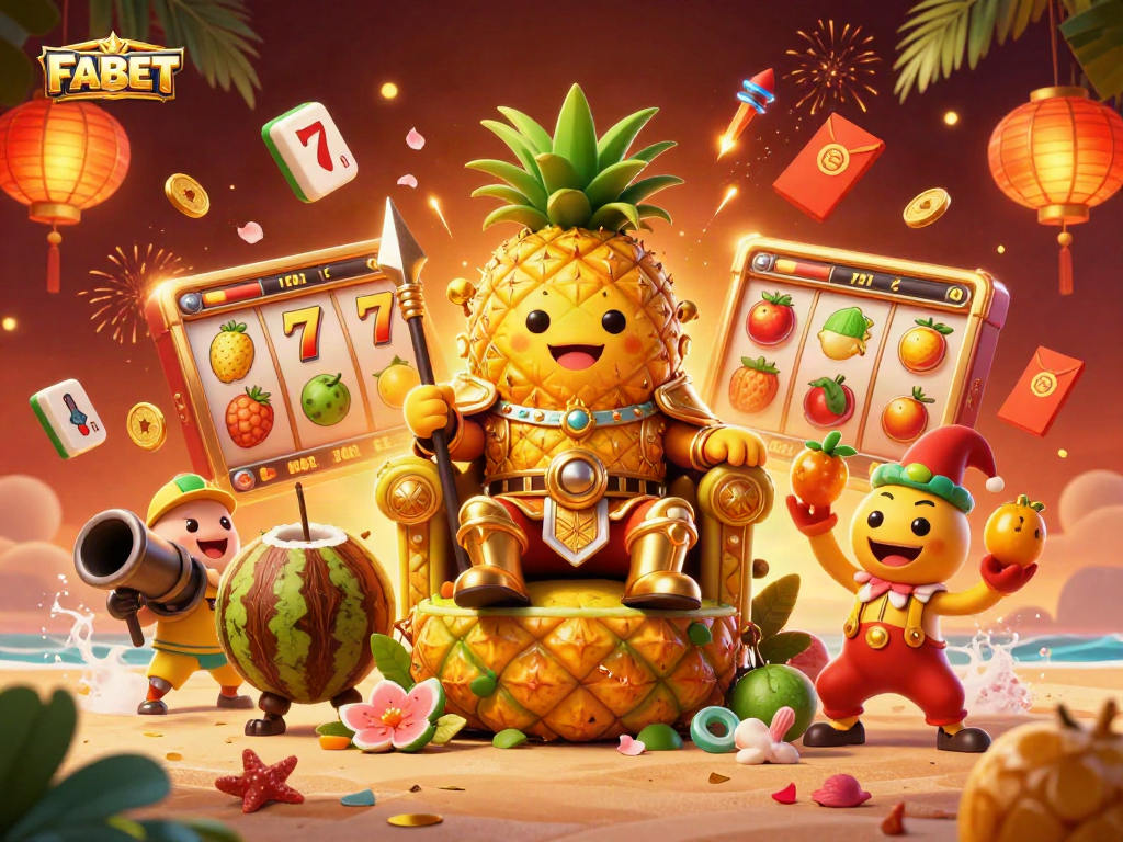 Engage with FABET's thrilling slots experience, featuring vibrant characters and dynamic game elements.