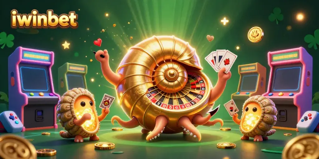 Join the adventure with iwinbet, showcasing a vibrant 3D casino world filled with prizes.
