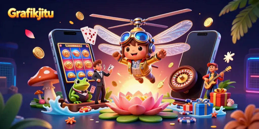 Grafikjitu offers a vibrant casino experience with dynamic games and lively characters.