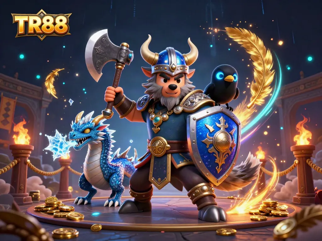 Win big with TR88 at the vibrant online casino featuring immersive characters in action.