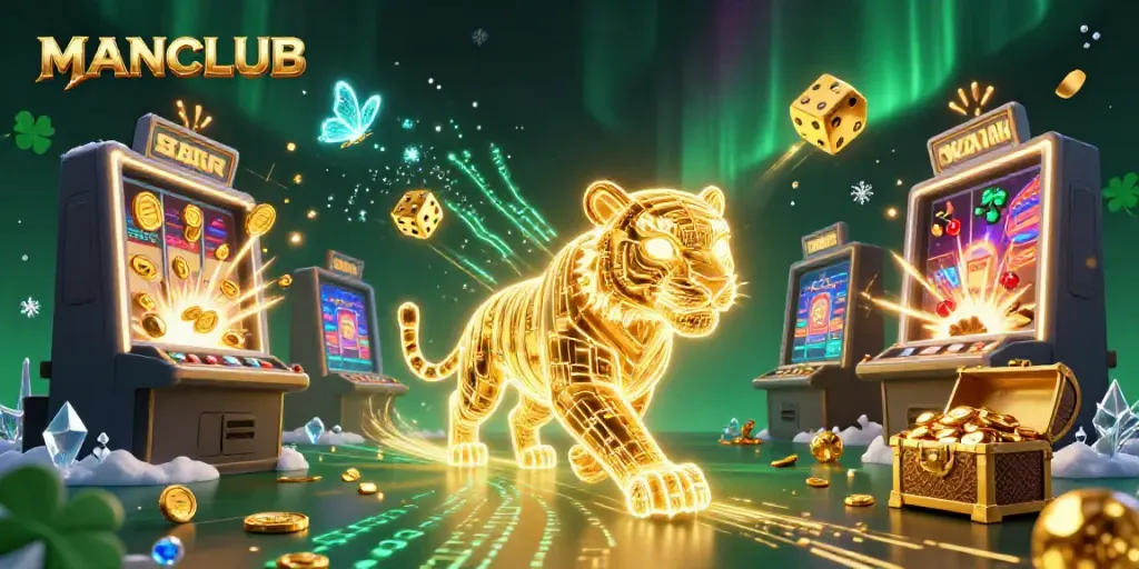 Engage with MANCLUB's vibrant casino world featuring electrifying characters and jackpot excitement.