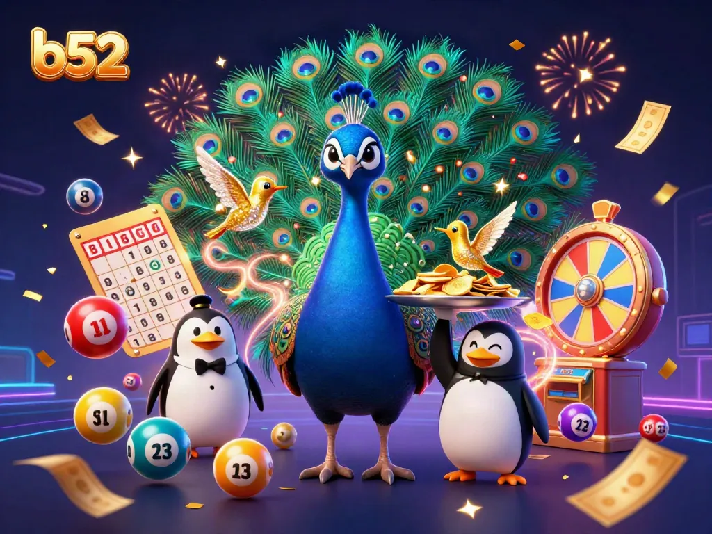 Experience thrilling gameplay featuring the vibrant b52 casino scene with dynamic characters and game elements.