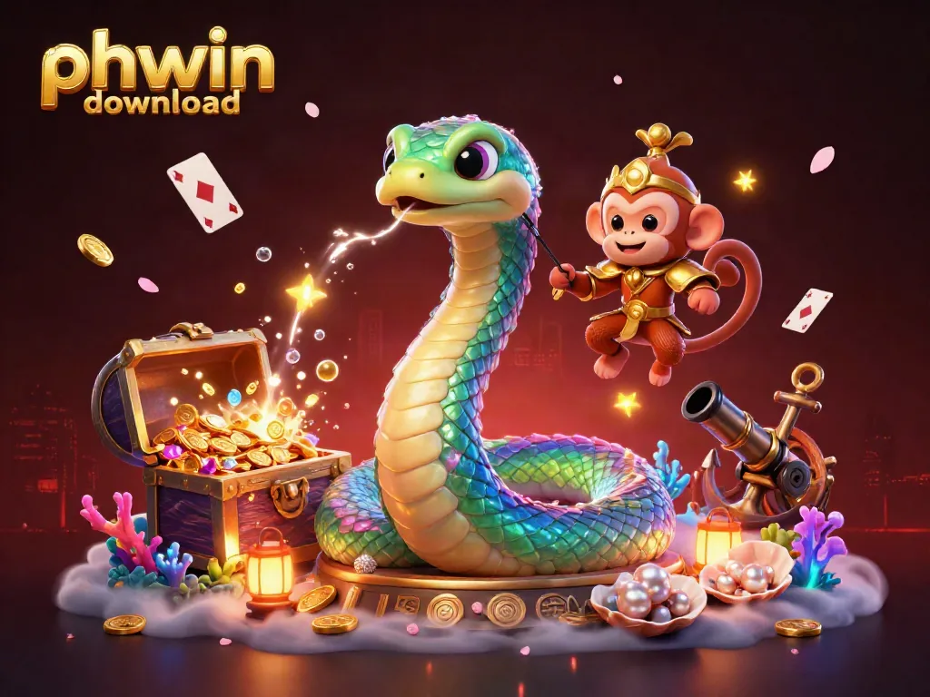 Engage with PHWIN download for the ultimate online casino experience featuring vibrant characters and magical elements.