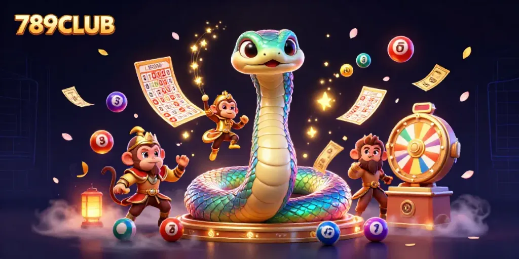 Engage with thrilling games at 789CLUB under a vibrant canopy of lottery elements.