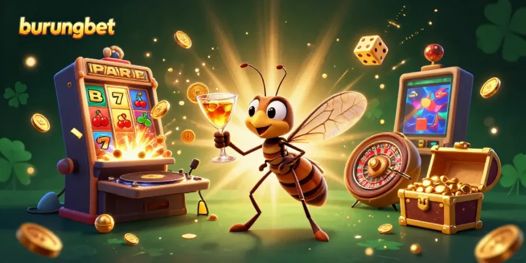 Gambaran slot kasino Burungbet dengan karakter unik untuk penggemar perjudian.