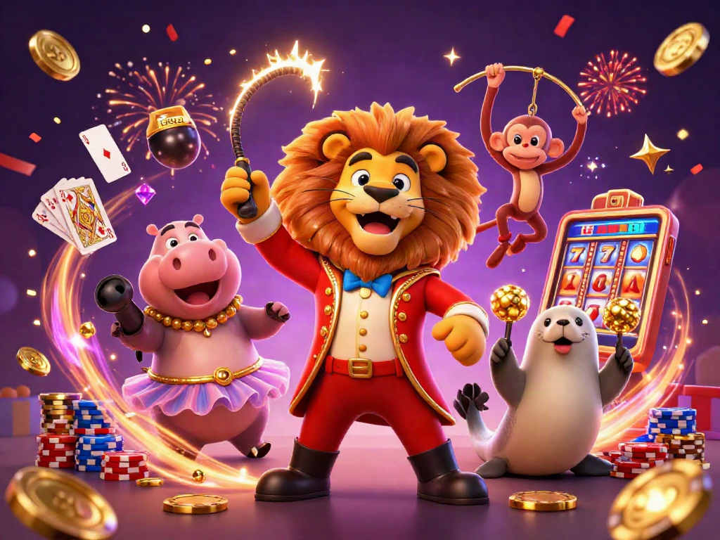Experience the excitement of RED88 with vibrant casino characters and dynamic games in action.