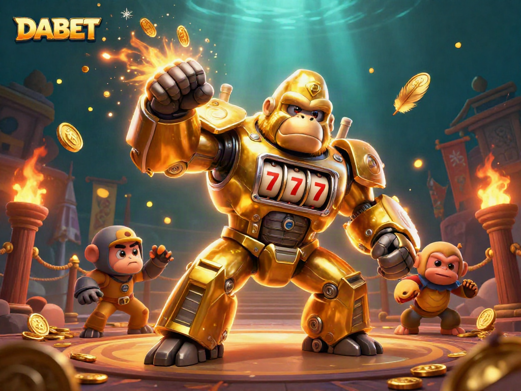 DABET transforms into a dynamic gambling experience with vibrant slot elements and energetic action.