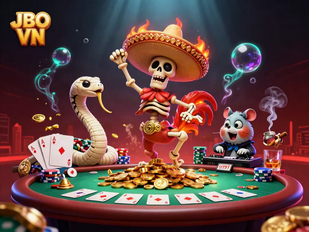 Experience thrilling gameplay with JBO VN featuring dynamic casino elements and vibrant characters.