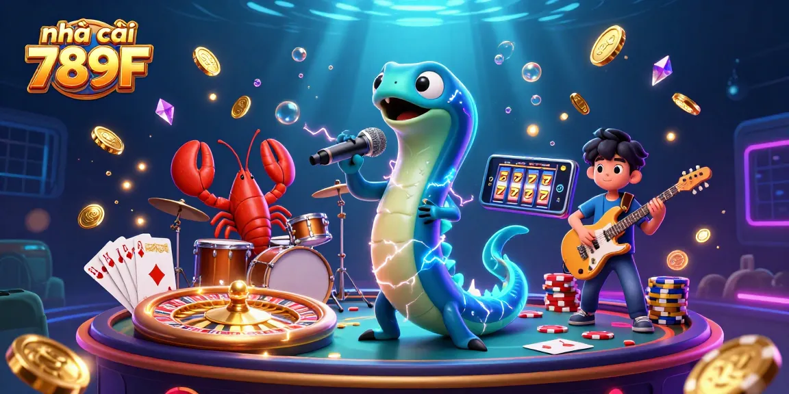 Engage with nhà cái 789F at a vibrant underwater casino showing a lively DJ performance.