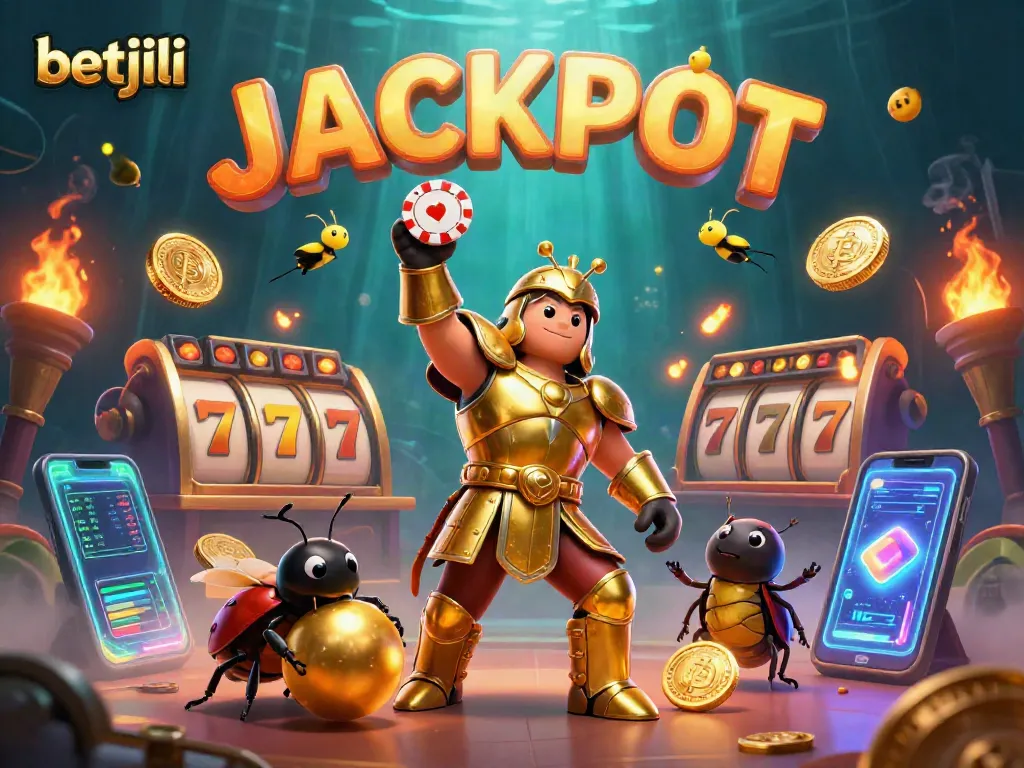 Experience the excitement of betting at betjili with lively casino characters and animated jackpot visuals.