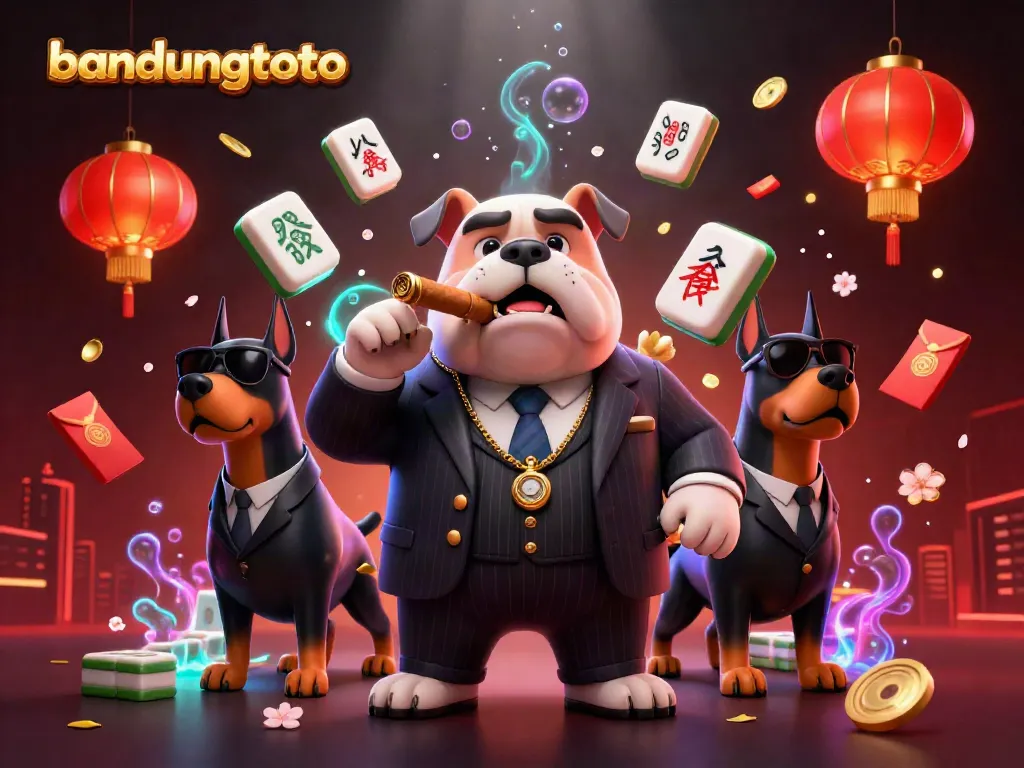 Experience vibrant action at bandungtoto with mafia-themed characters in a casino setting.