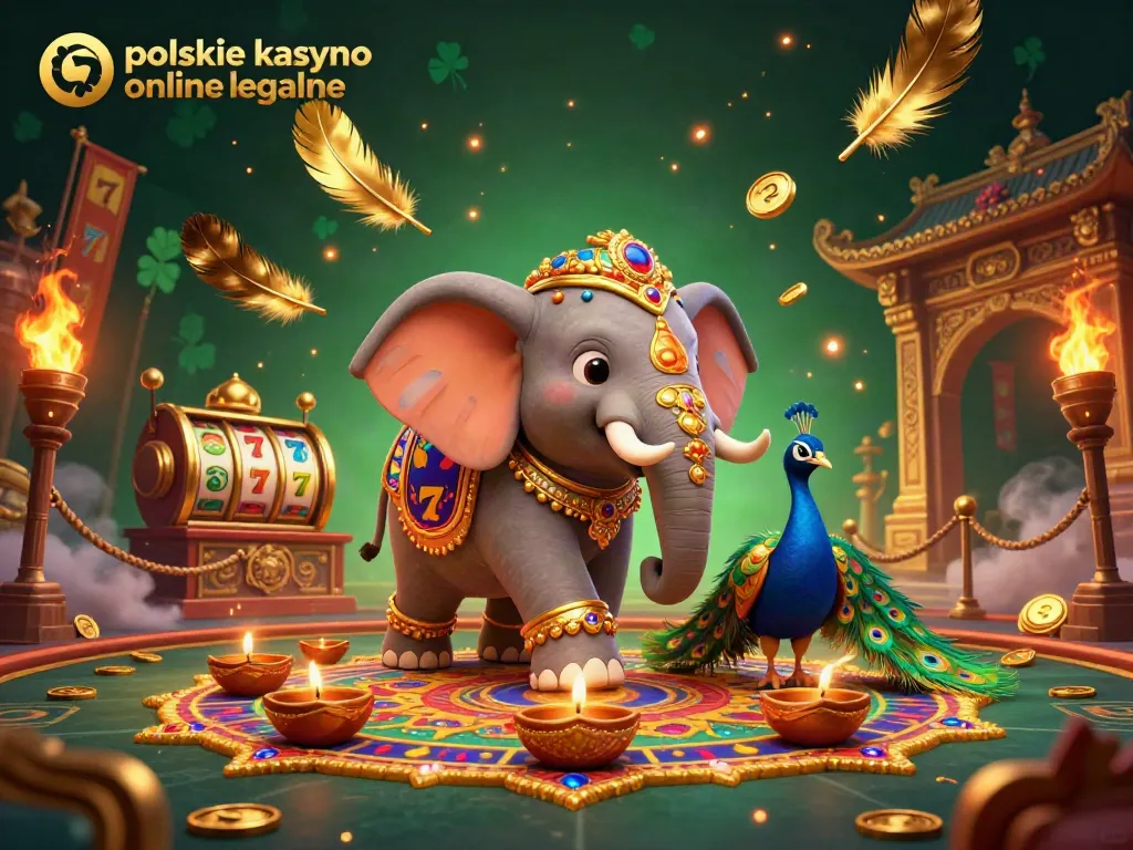 Engage with polskie kasyno online legalne in a vibrant 3D casino scene filled with lucky symbols and dynamic action.