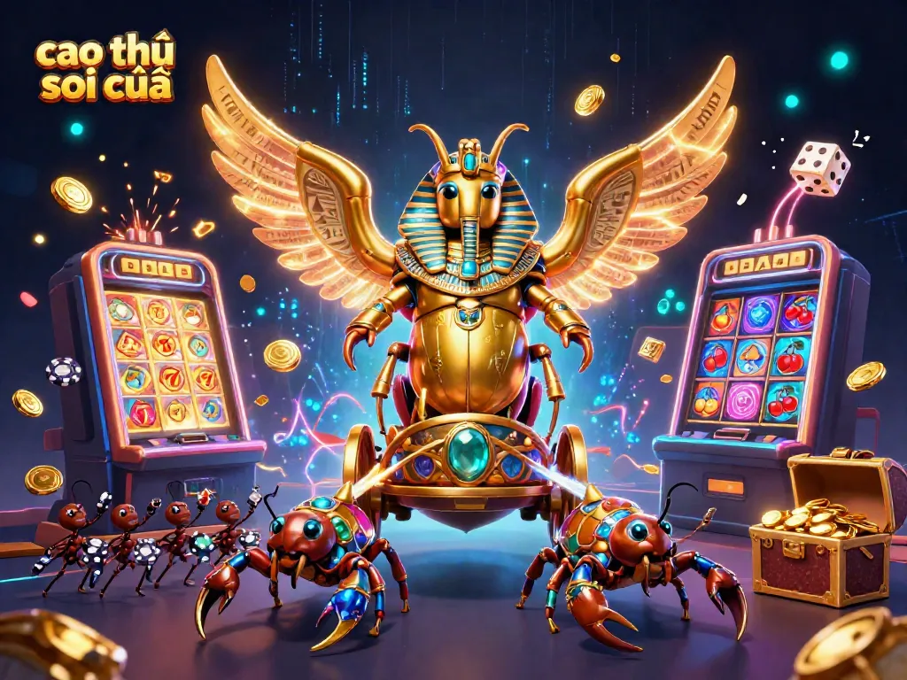 Cao thủ soi cầu showcases a vibrant 3D casino scene with epic characters and casino theme elements.